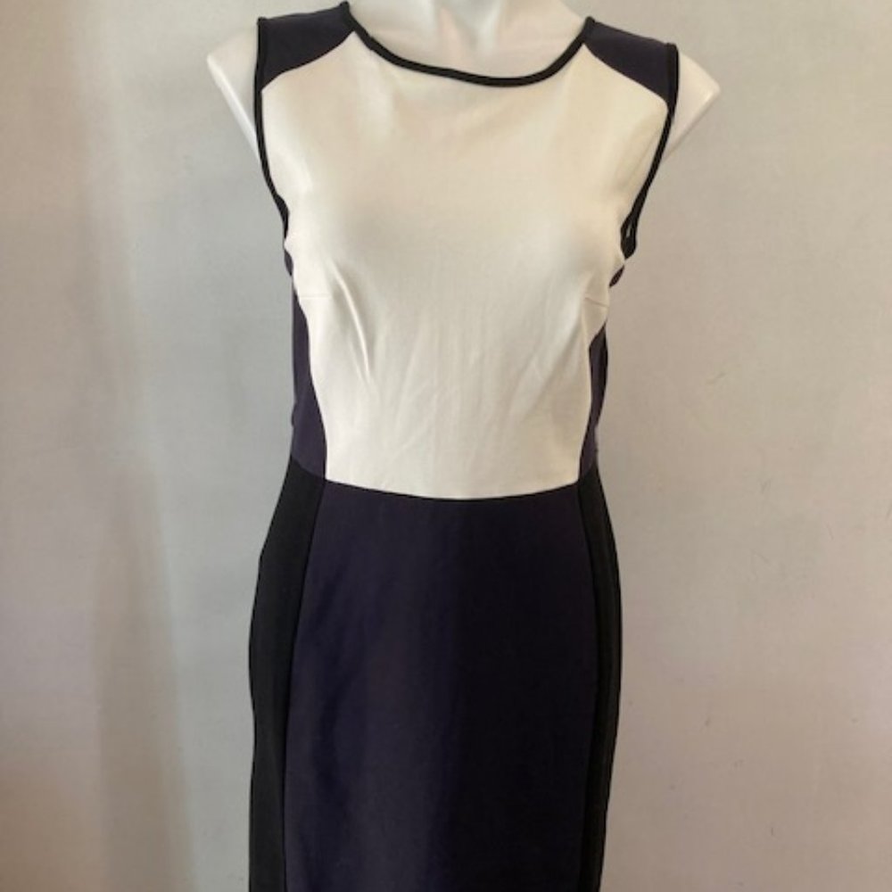 New HARVE BENARD COLOR BLOCK SLIM DRESS - Sz Large - $89 retail